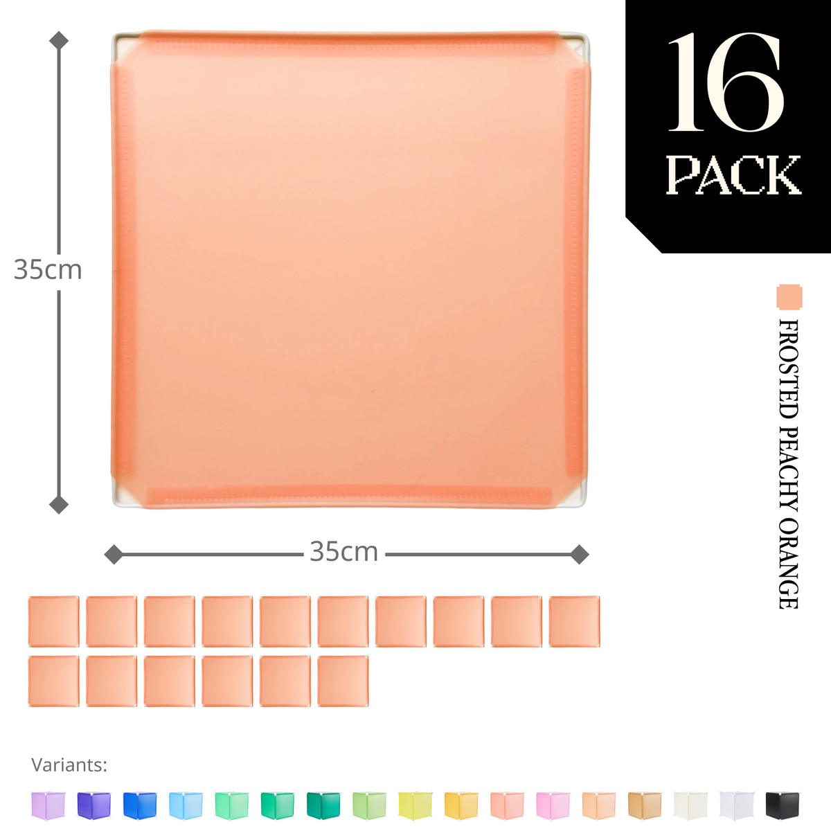 Frosted Peachy Orange (PMS 169C) / 16-pack [10% off]