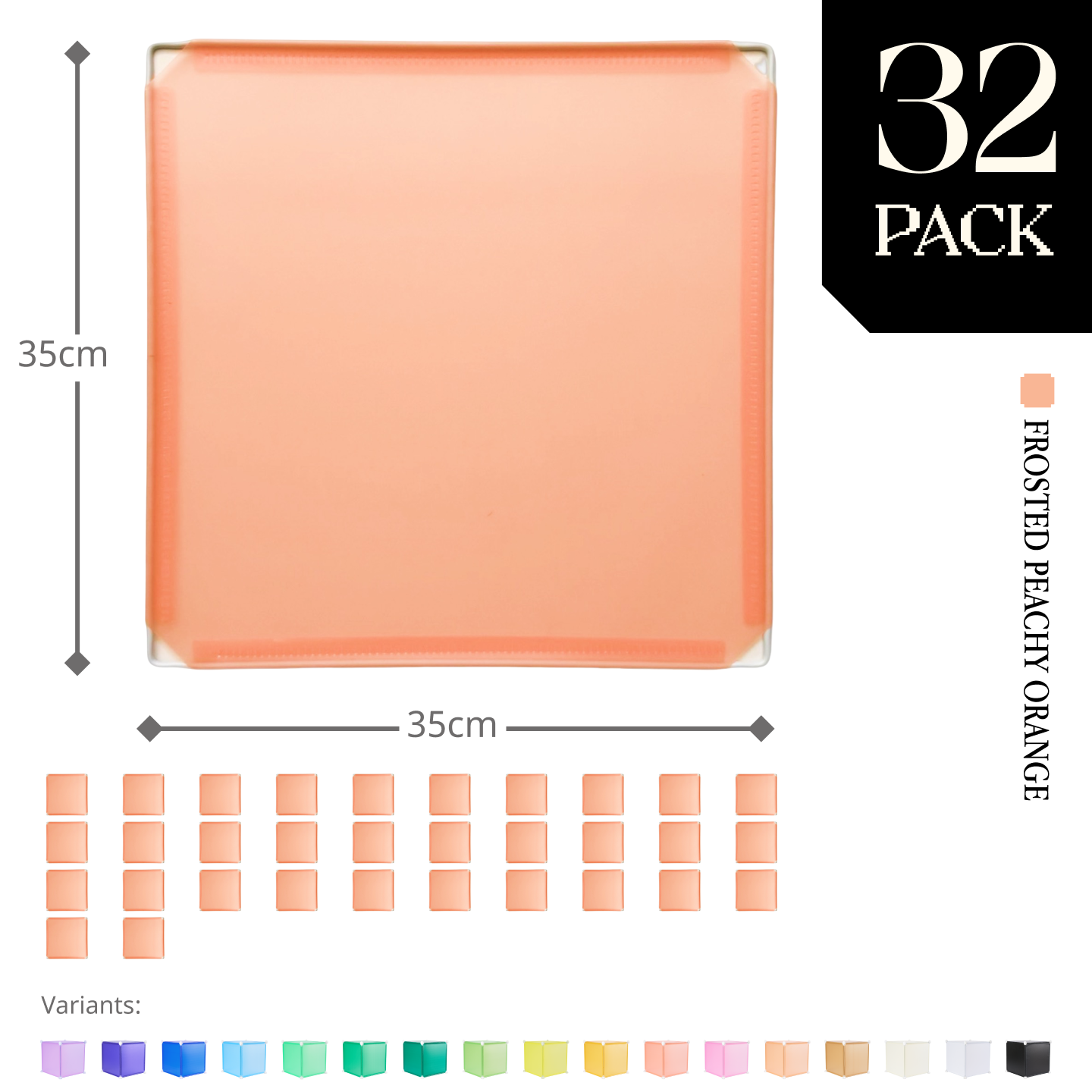 Modular Square Panel (35x35cm) - BOOF Bulk pack