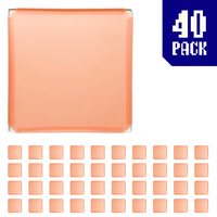 40-pack of Peachy Orange BOOF panels for modular artist alley and convention booth connector grid display setups.