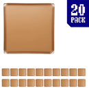 20-pack of Tan Brown BOOF panels for modular artist alley and convention booth connector grid display setups.