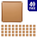 40-pack of Tan Brown BOOF panels for modular artist alley and convention booth connector grid display setups.