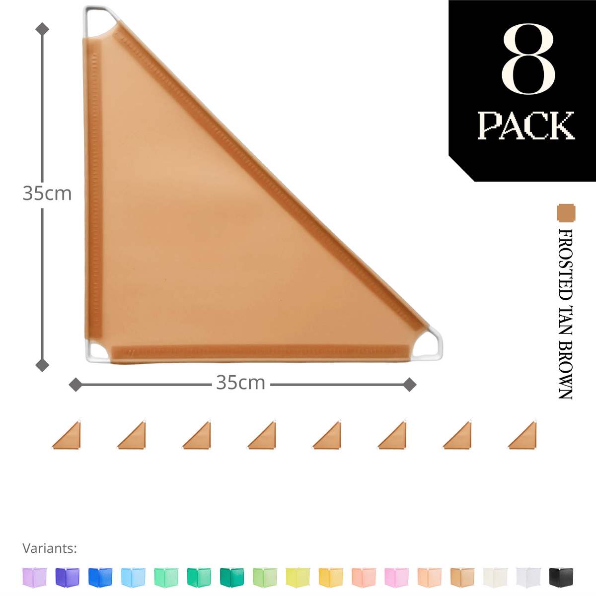 Frosted Tan Brown (PMS 728C) / 8-pack [10% off]