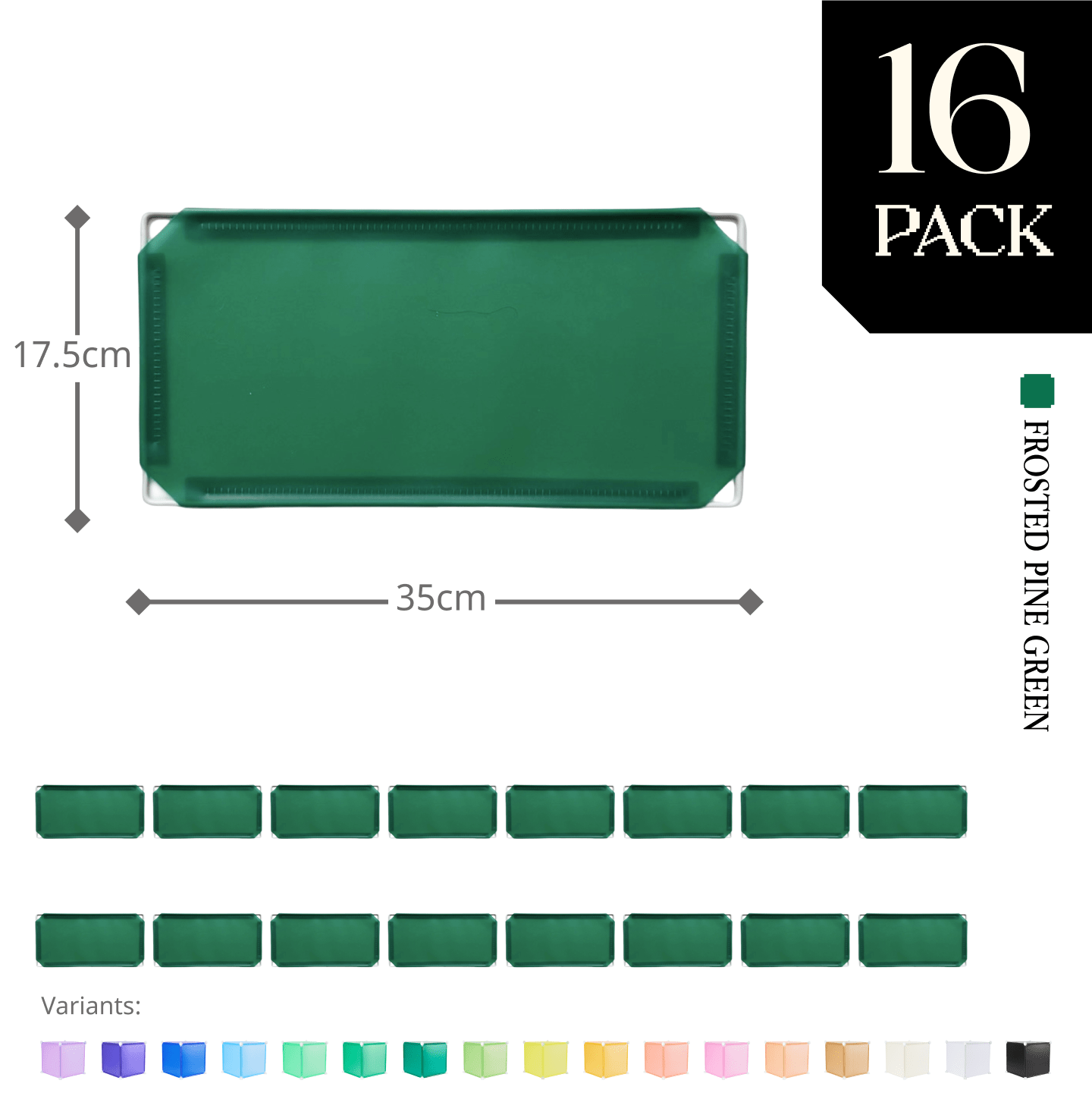 Modular Half-Square Panel (17.5x35cm) - BOOF Bulk Pack