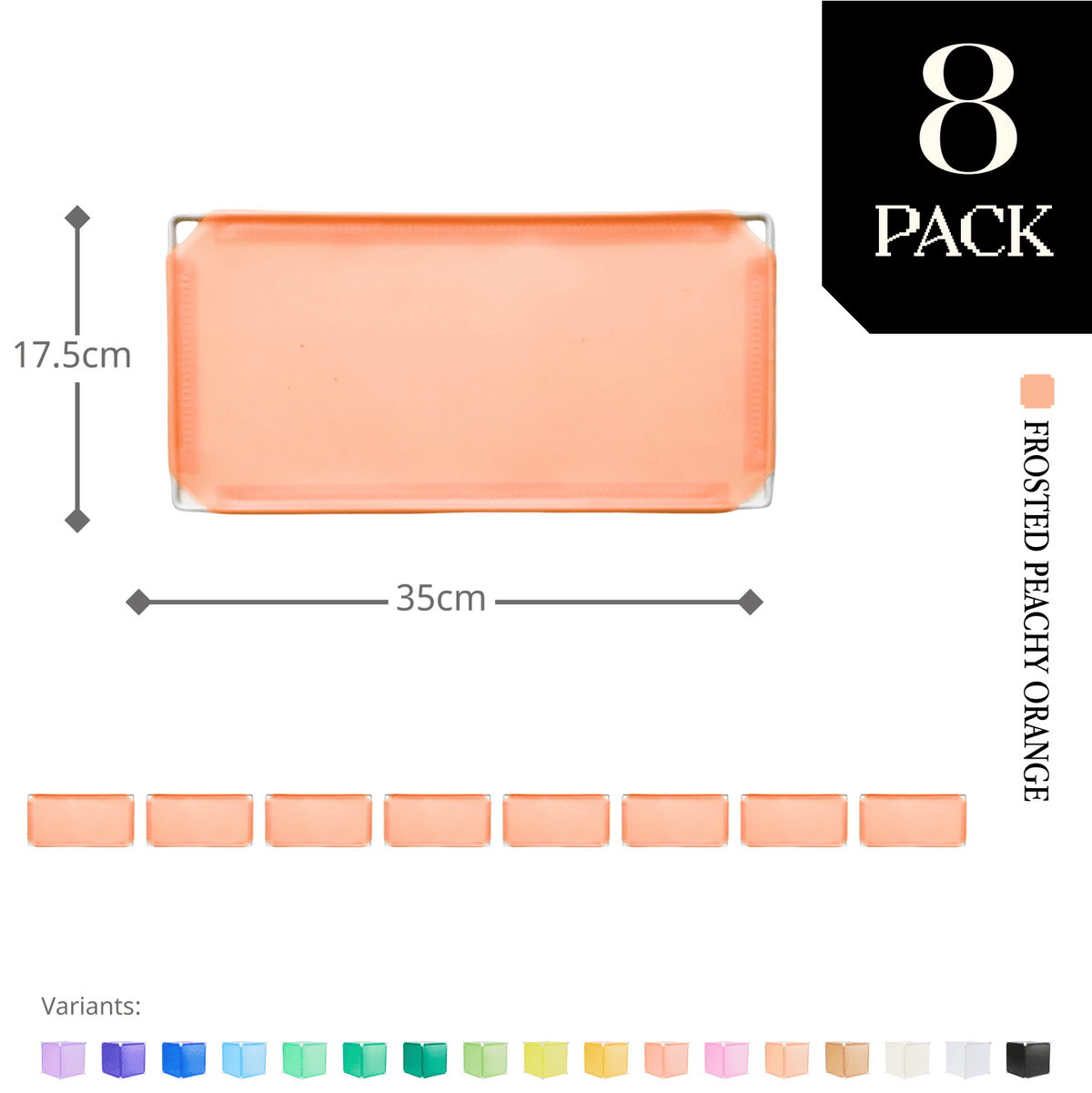 Frosted Peachy Orange (PMS 169C) / 8-pack [10% off]
