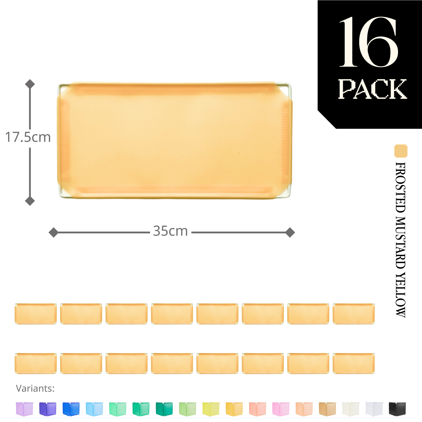 Modular Half-Square Panel (17.5x35cm) - BOOF Bulk Pack
