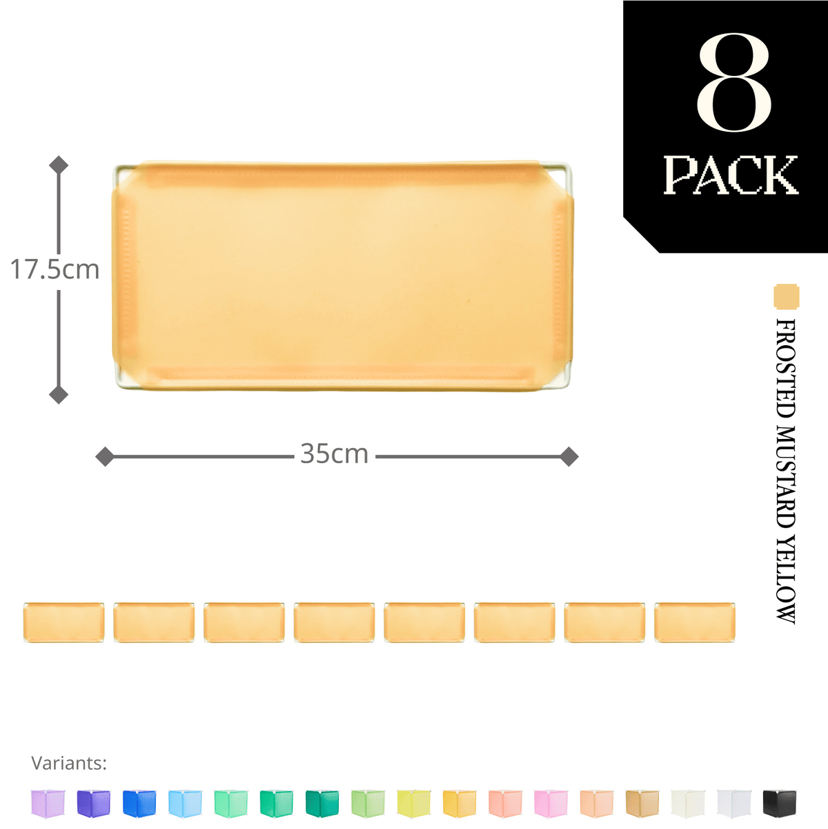 Frosted Mustard Yellow (PMS 135C) / 8-pack [10% off]