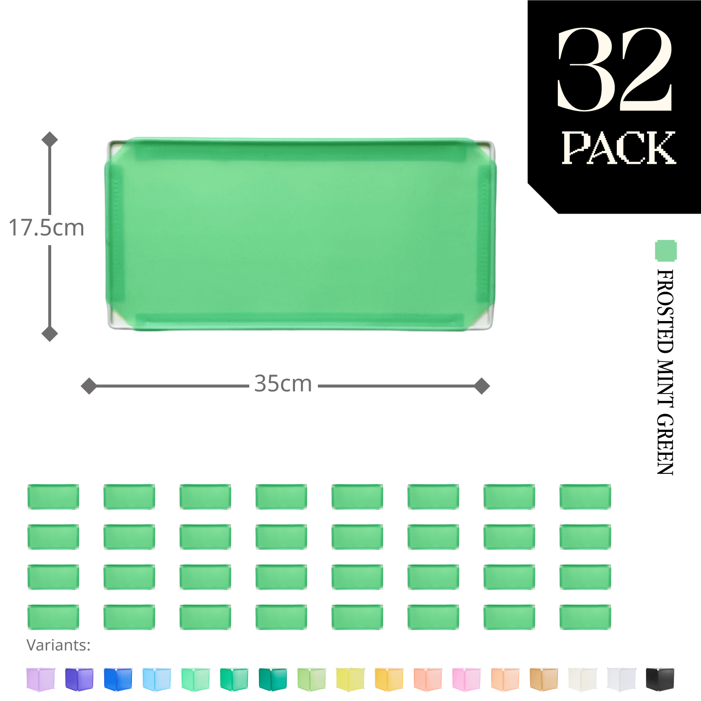 Modular Half-Square Panel (17.5x35cm) - BOOF Bulk Pack