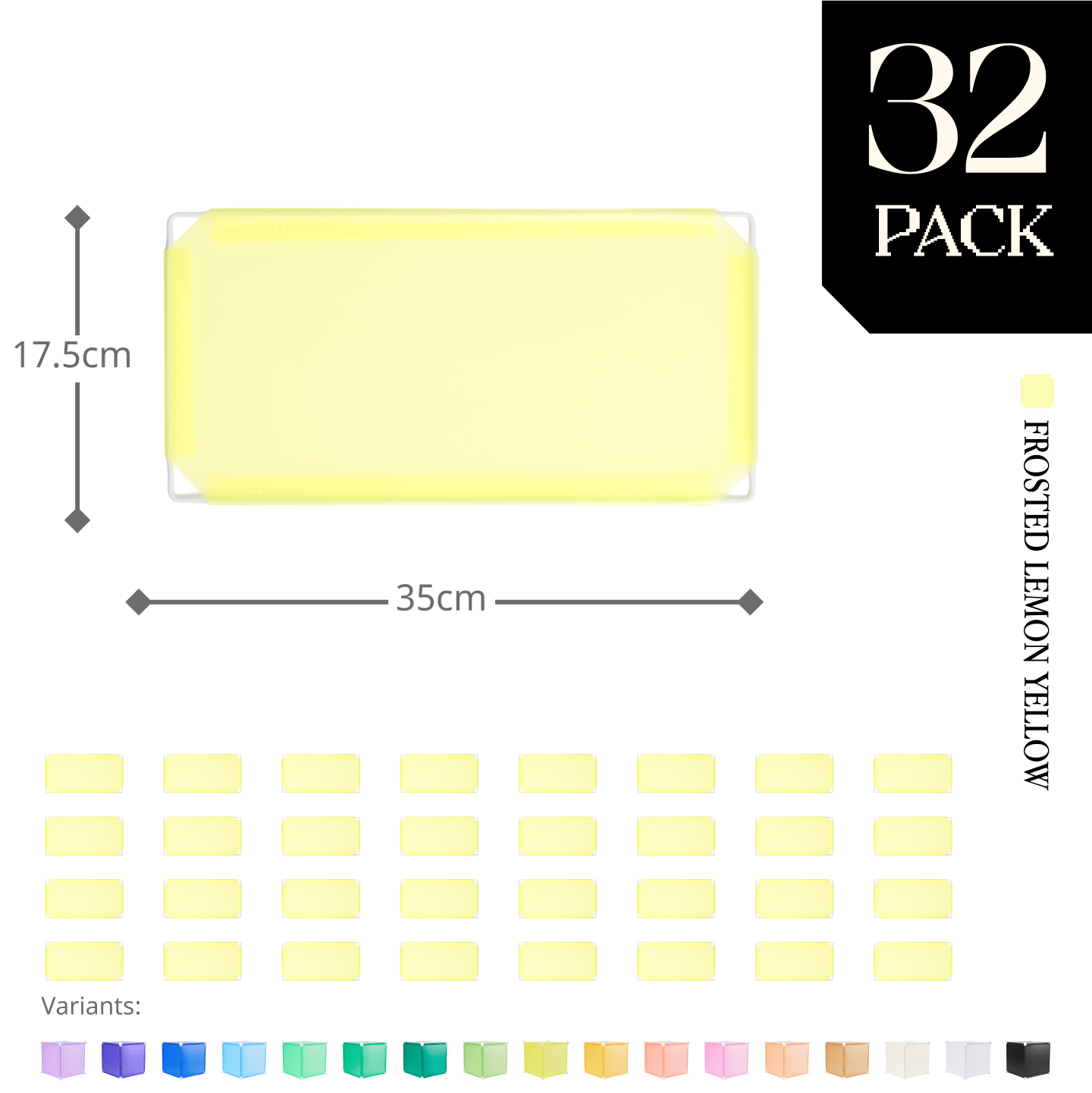 Modular Half-Square Panel (17.5x35cm) - BOOF Bulk Pack