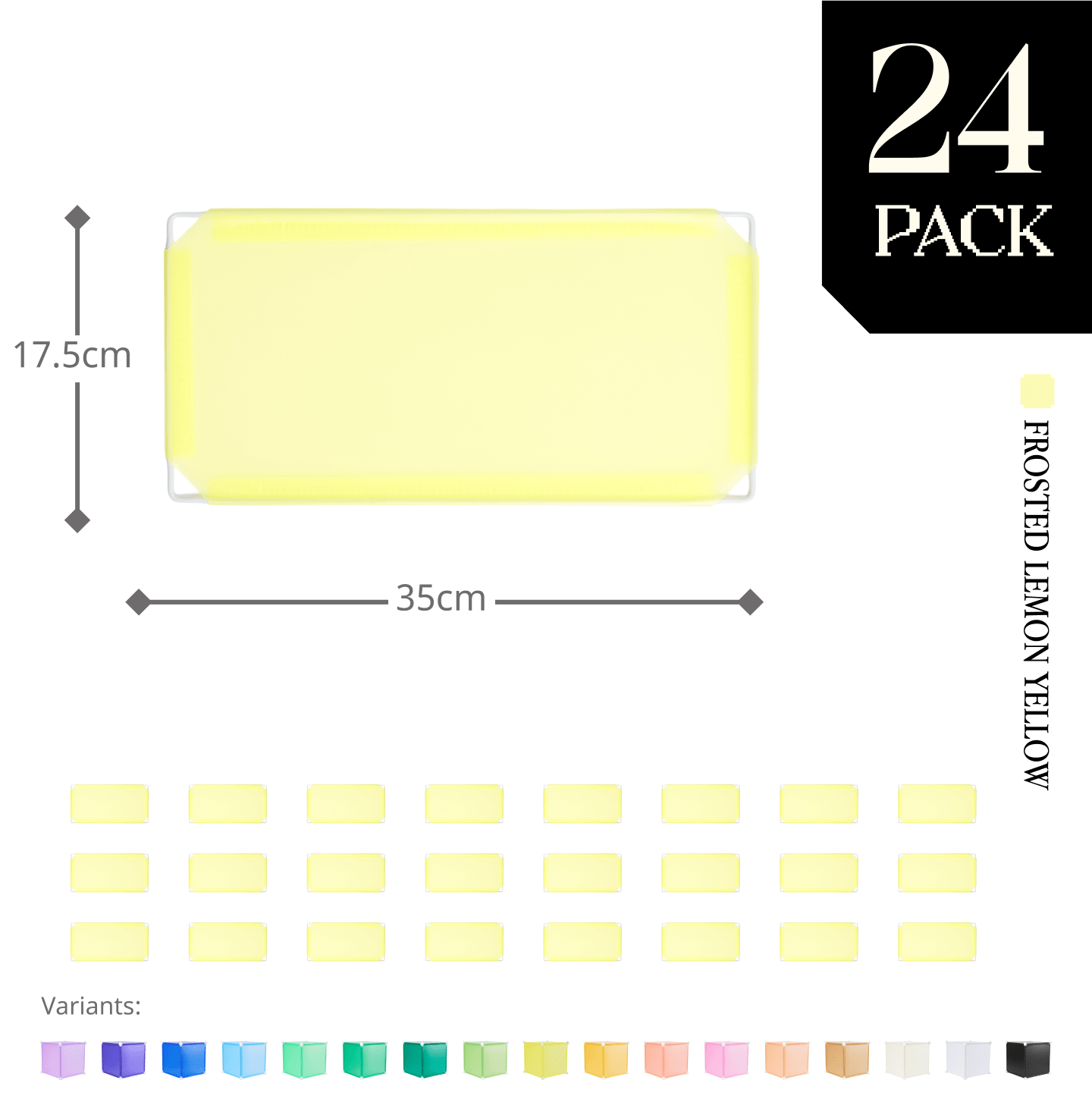 Modular Half-Square Panel (17.5x35cm) - BOOF Bulk Pack