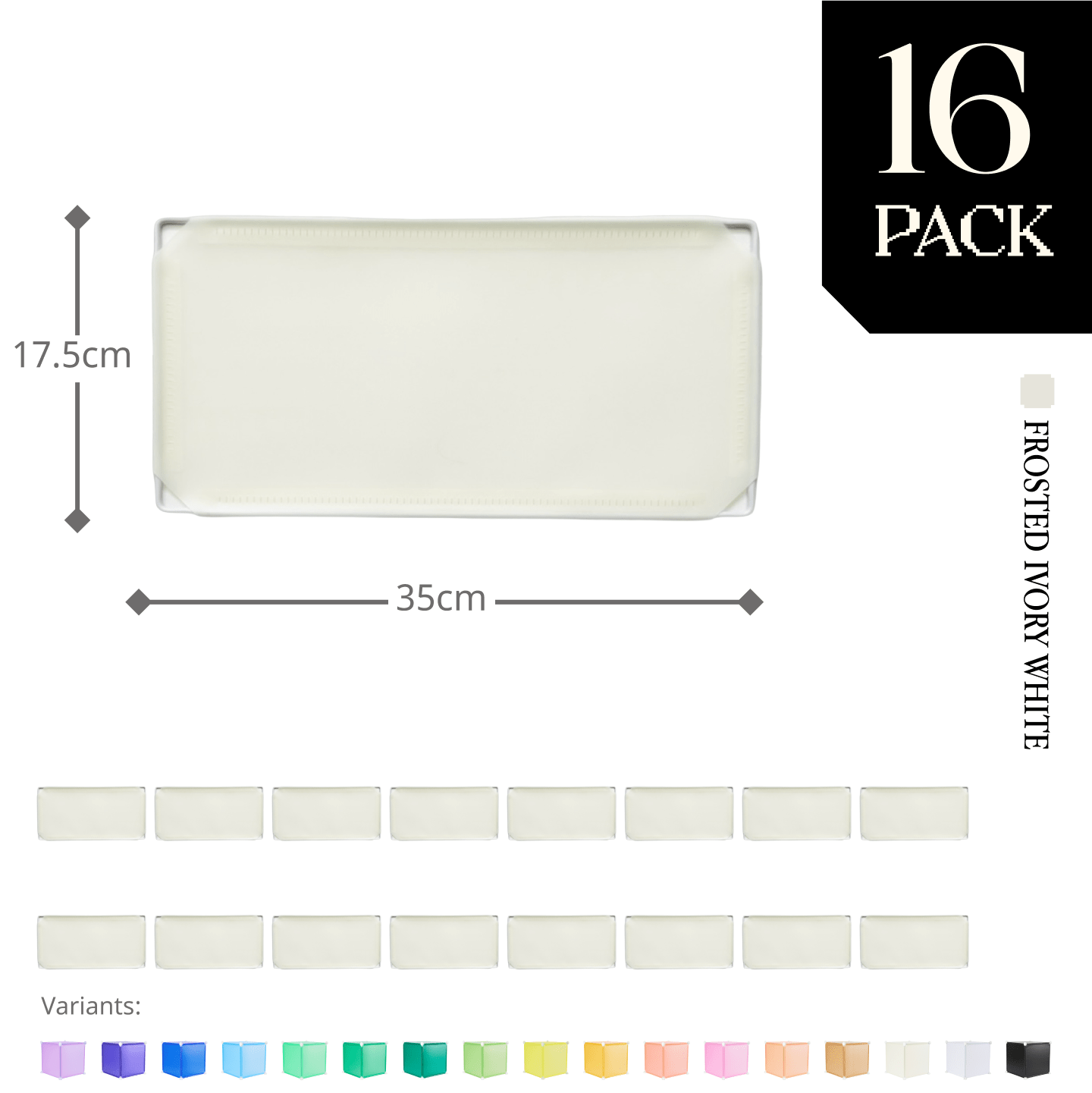 Modular Half-Square Panel (17.5x35cm) - BOOF Bulk Pack