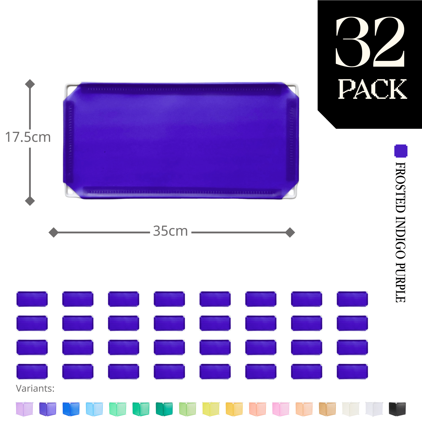 Modular Half-Square Panel (17.5x35cm) - BOOF Bulk Pack