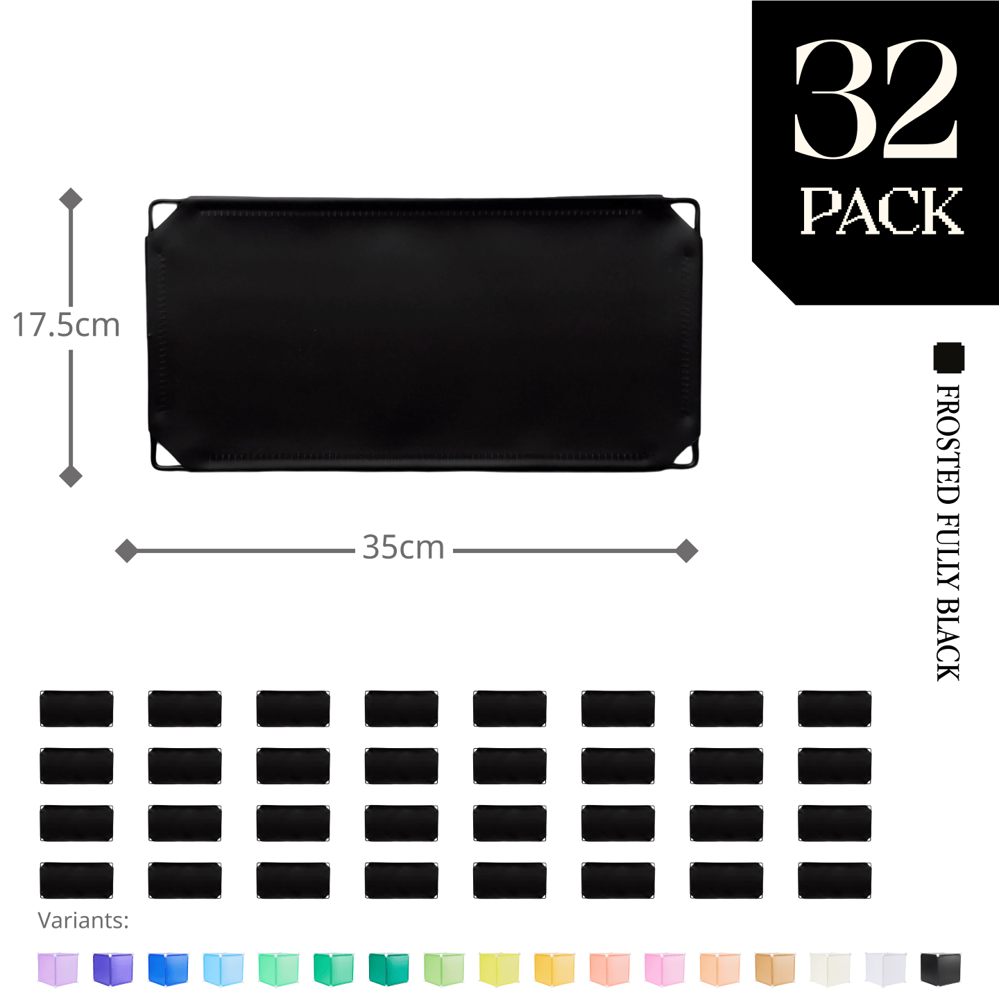 Modular Half-Square Panel (17.5x35cm) - BOOF Bulk Pack