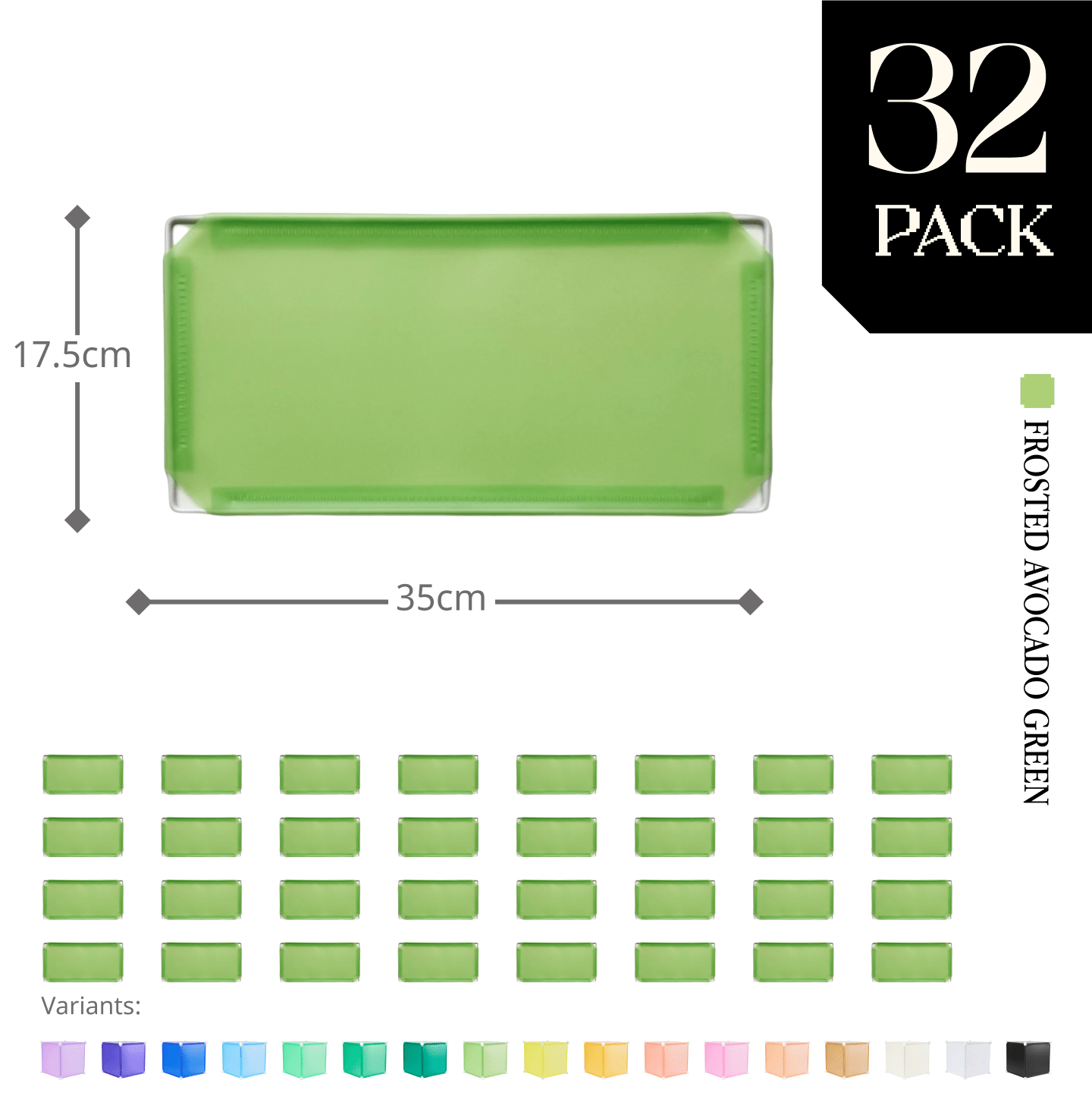 Modular Half-Square Panel (17.5x35cm) - BOOF Bulk Pack