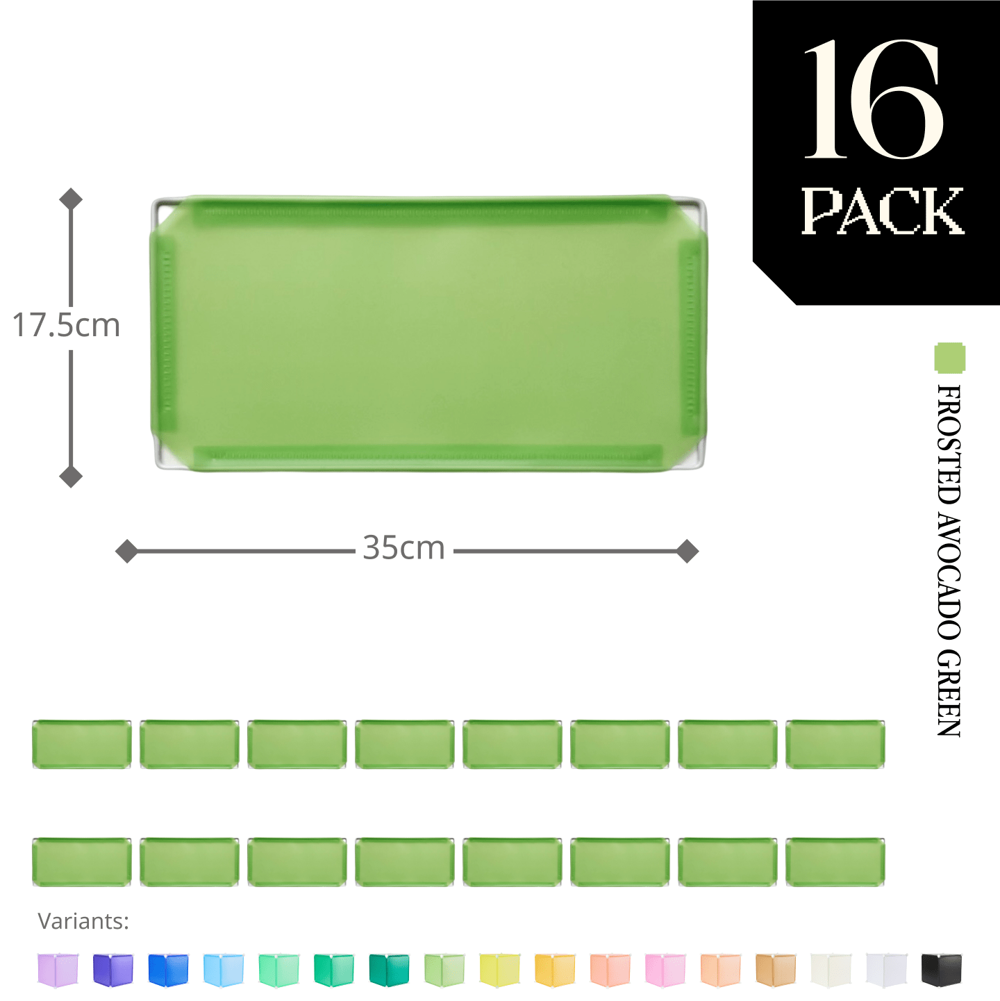 Modular Half-Square Panel (17.5x35cm) - BOOF Bulk Pack
