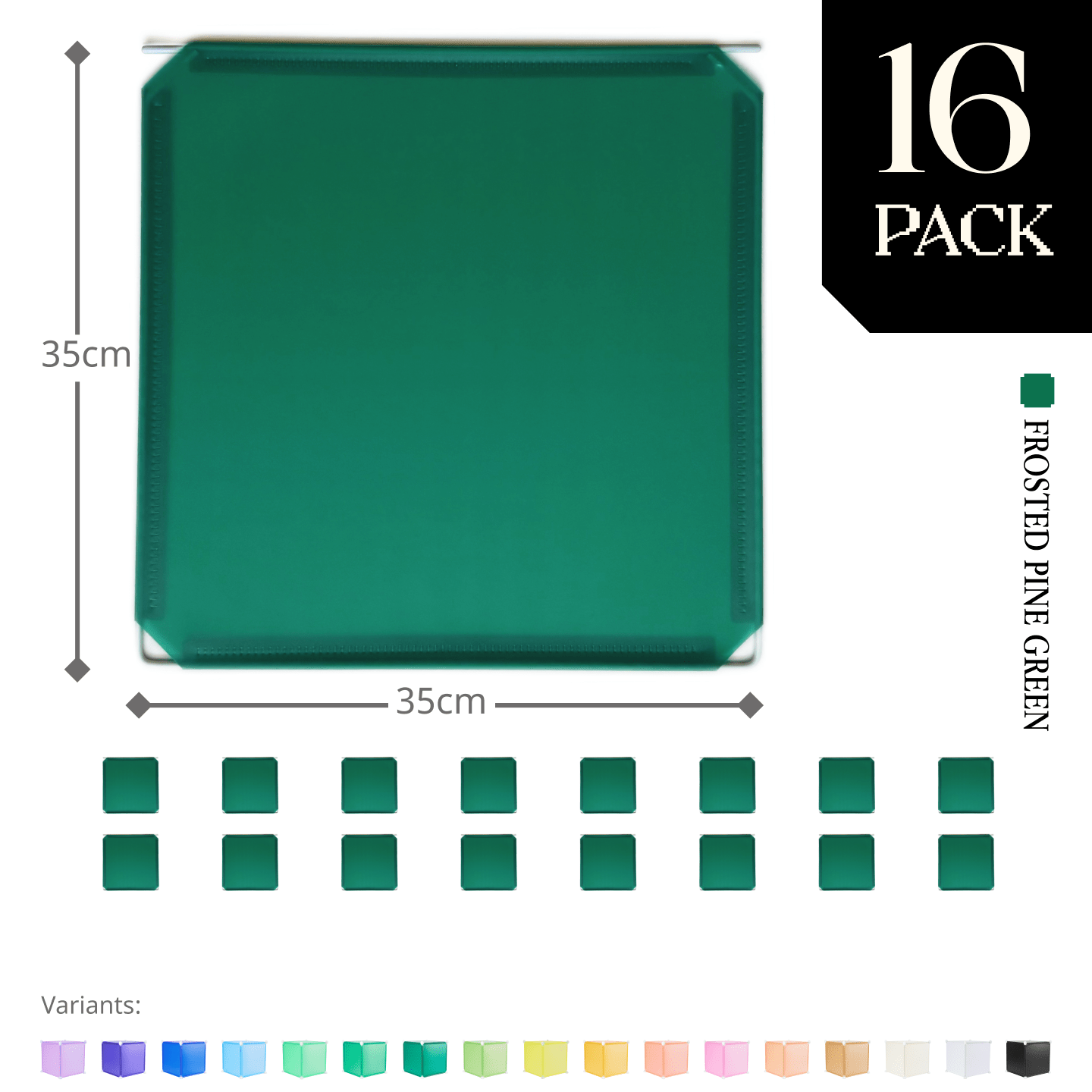 Modular Hinged Square Panel (35x35cm) - BOOF Bulk Pack