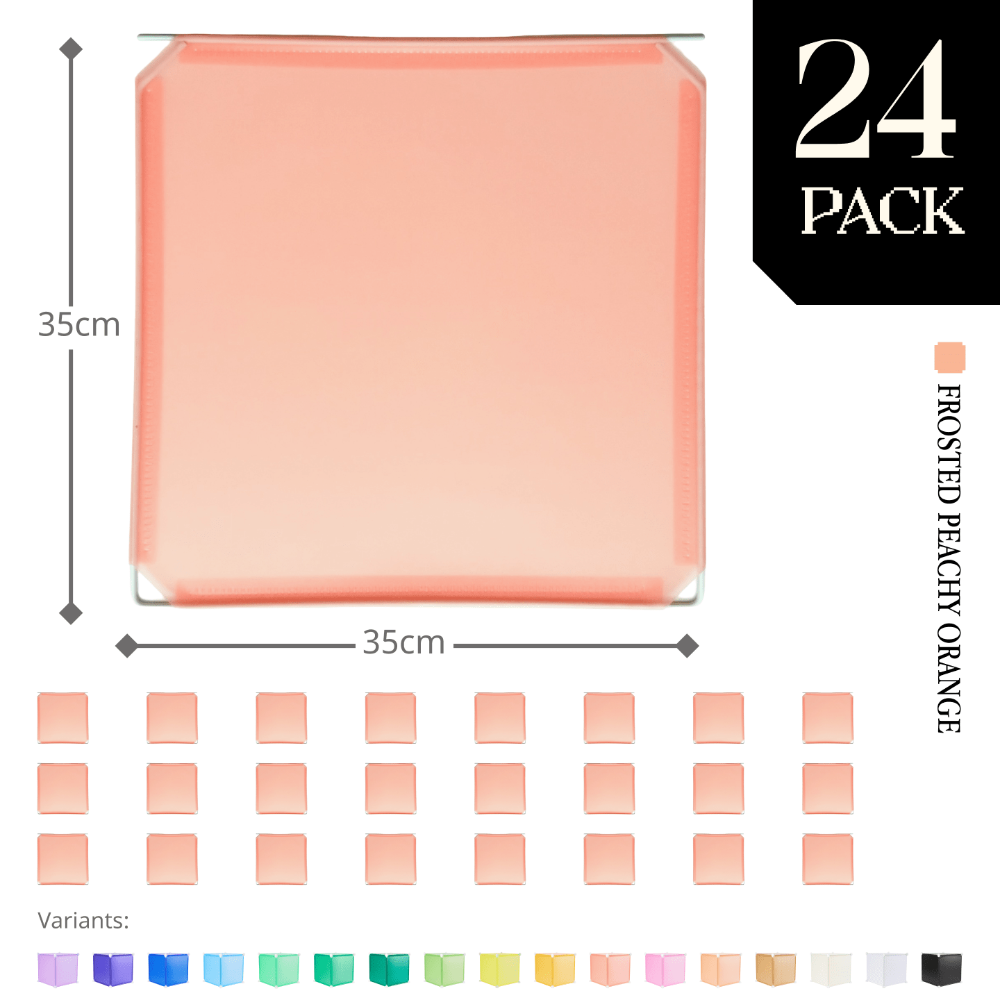 Modular Hinged Square Panel (35x35cm) - BOOF Bulk Pack