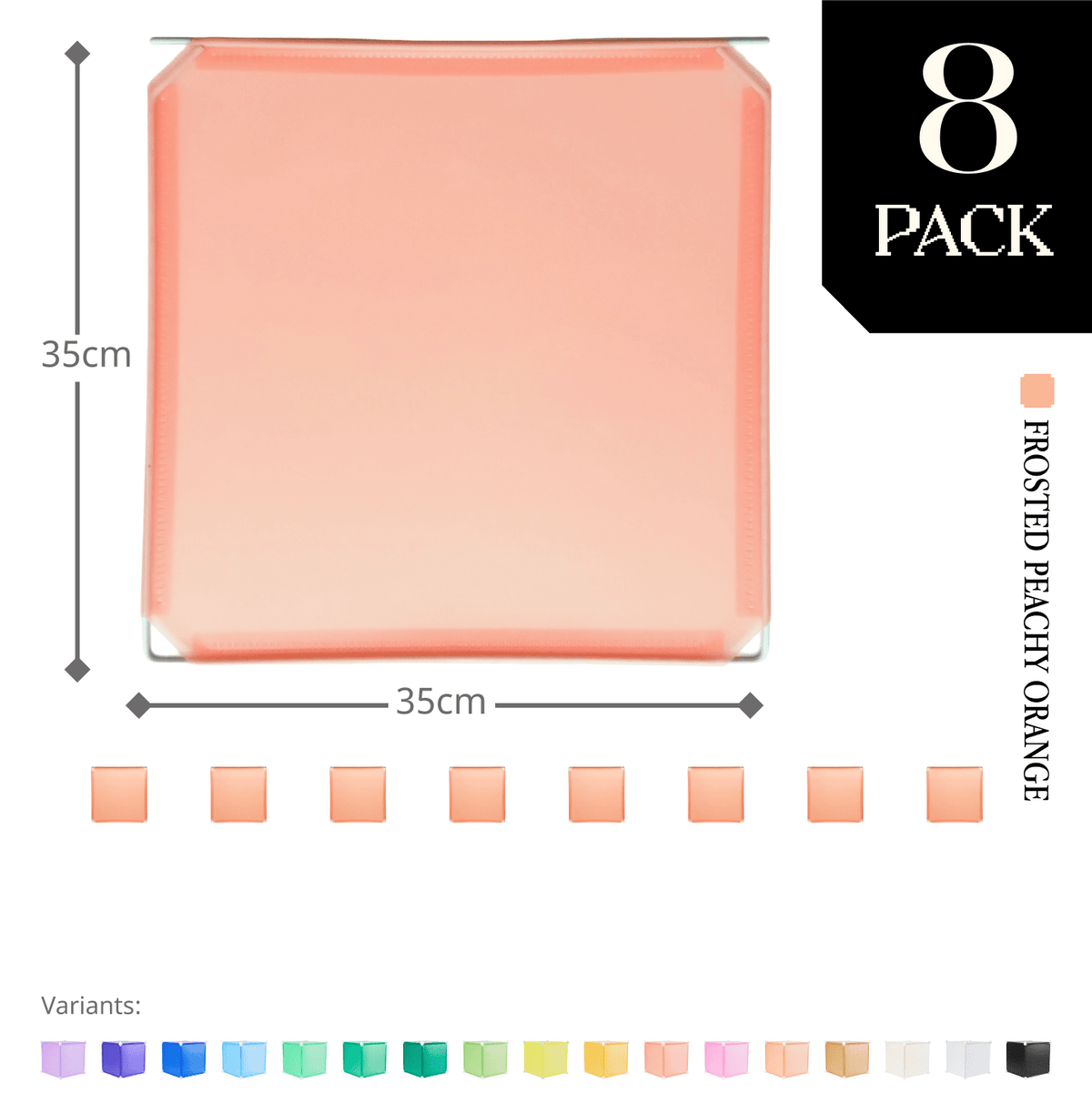 Frosted Peachy Orange (PMS 169C) / 8-pack [10% off]