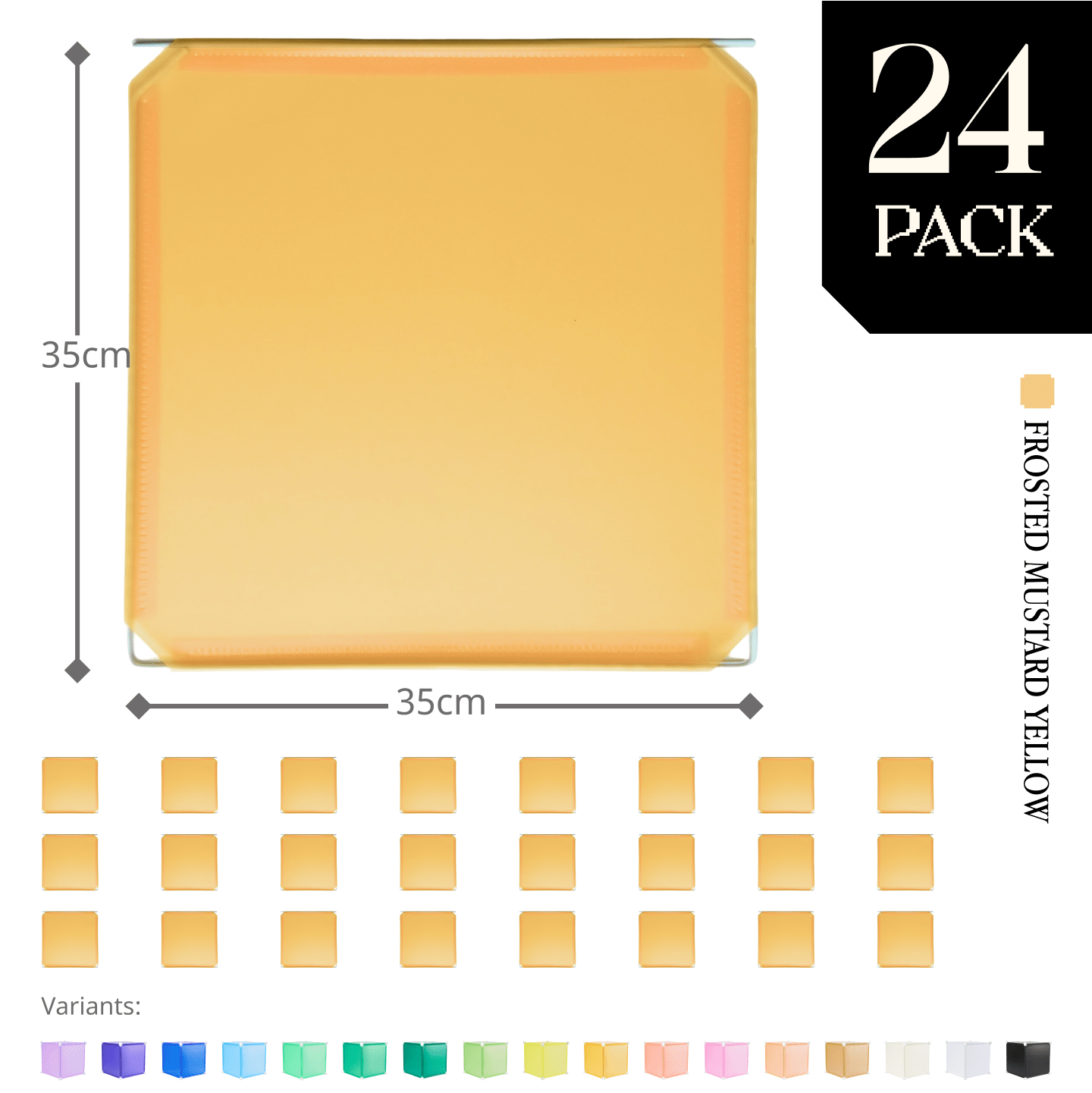 Modular Hinged Square Panel (35x35cm) - BOOF Bulk Pack
