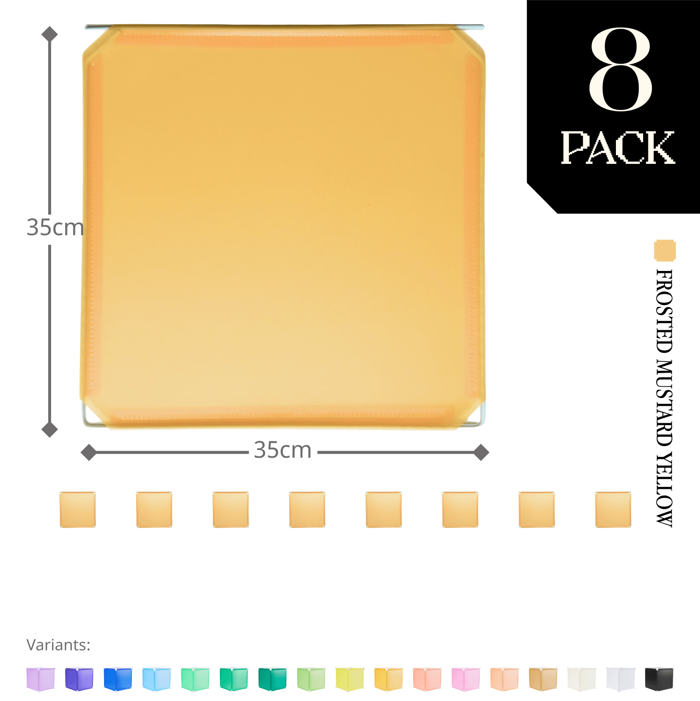 Modular Hinged Square Panel (35x35cm) - BOOF Bulk Pack