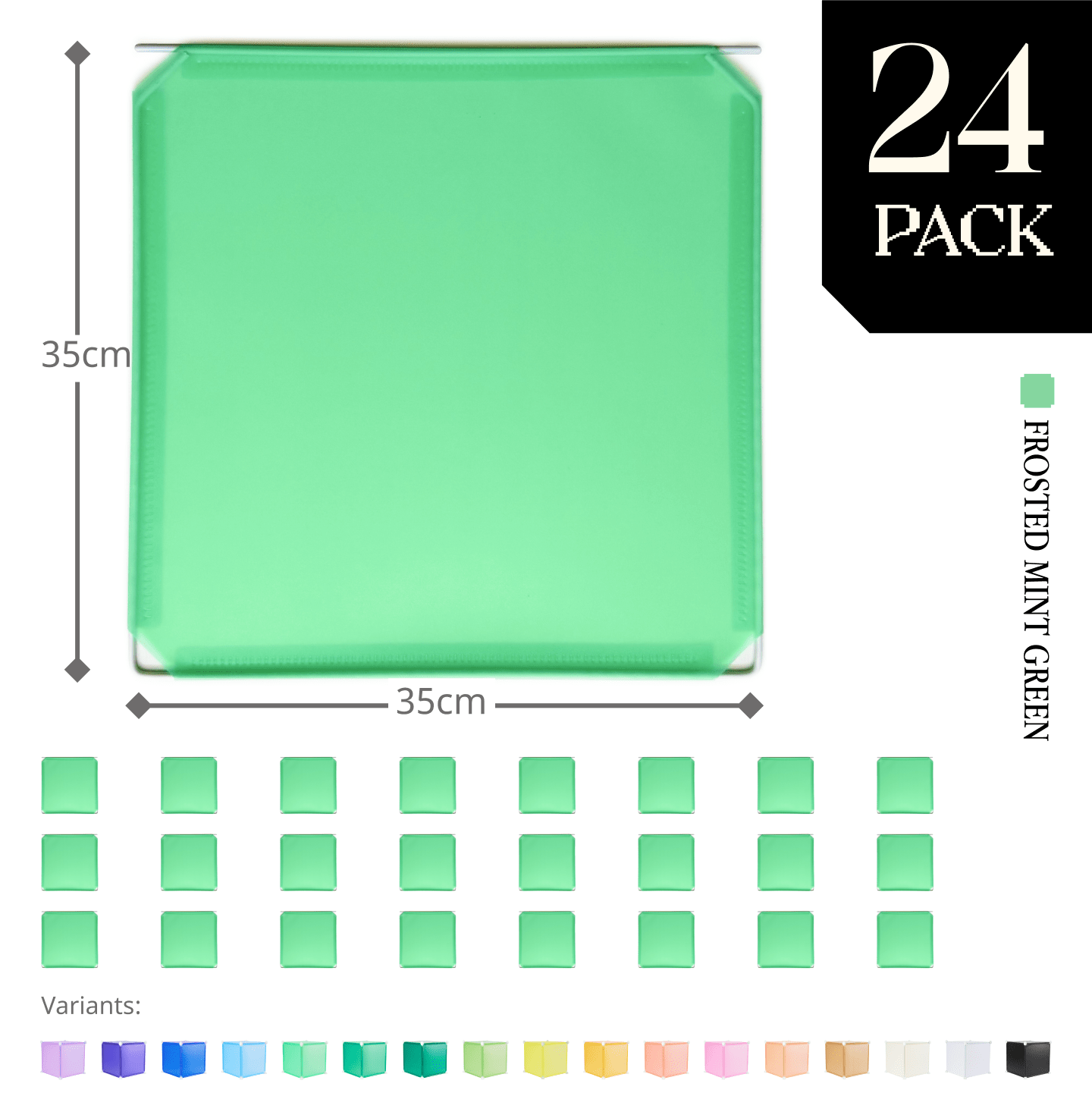Modular Hinged Square Panel (35x35cm) - BOOF Bulk Pack