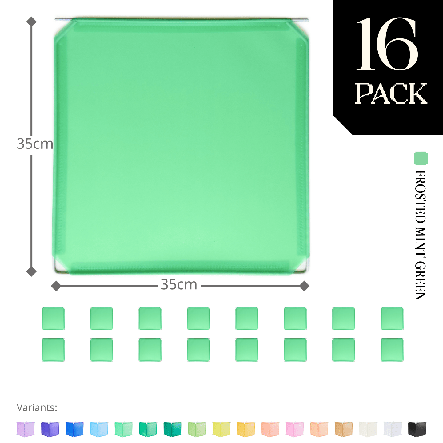 Modular Hinged Square Panel (35x35cm) - BOOF Bulk Pack