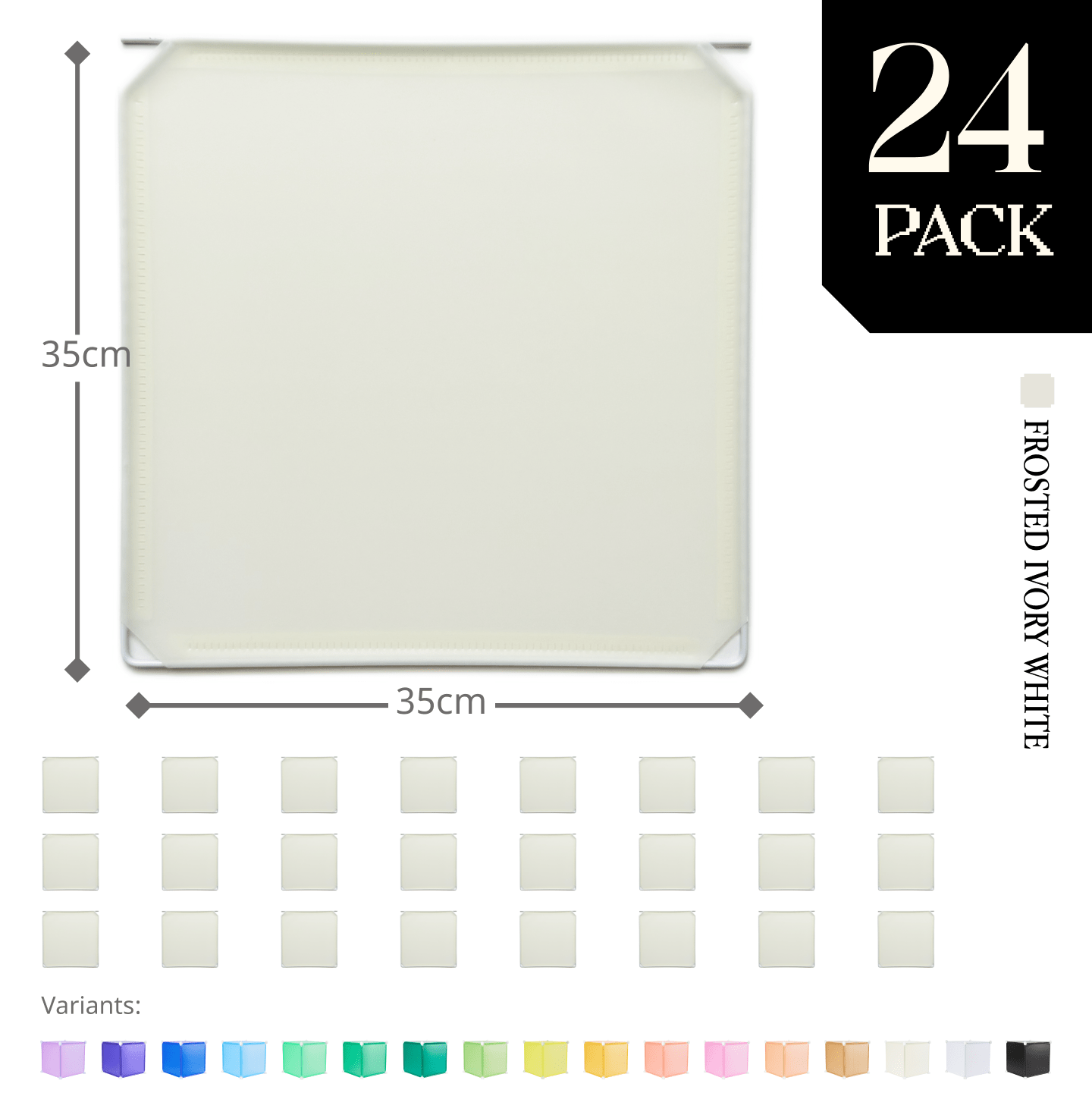 Modular Hinged Square Panel (35x35cm) - BOOF Bulk Pack