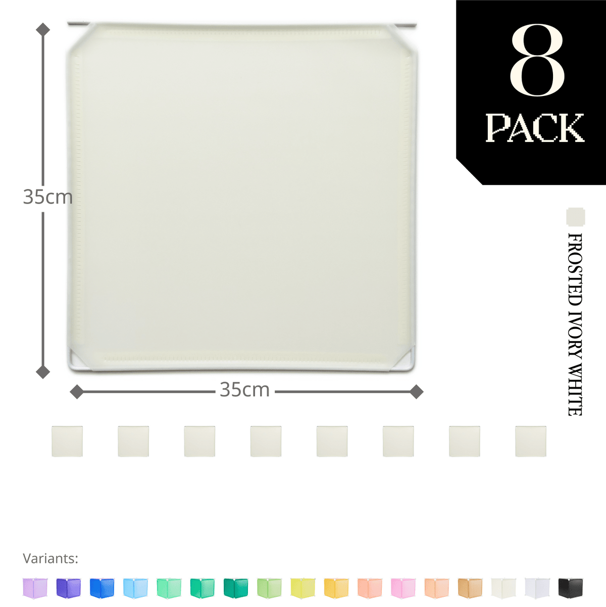 Frosted Ivory White (PMS 7527 C) / 8-pack [10% off]