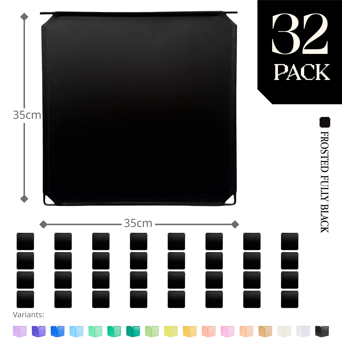 Modular Hinged Square Panel (35x35cm) - BOOF Bulk Pack