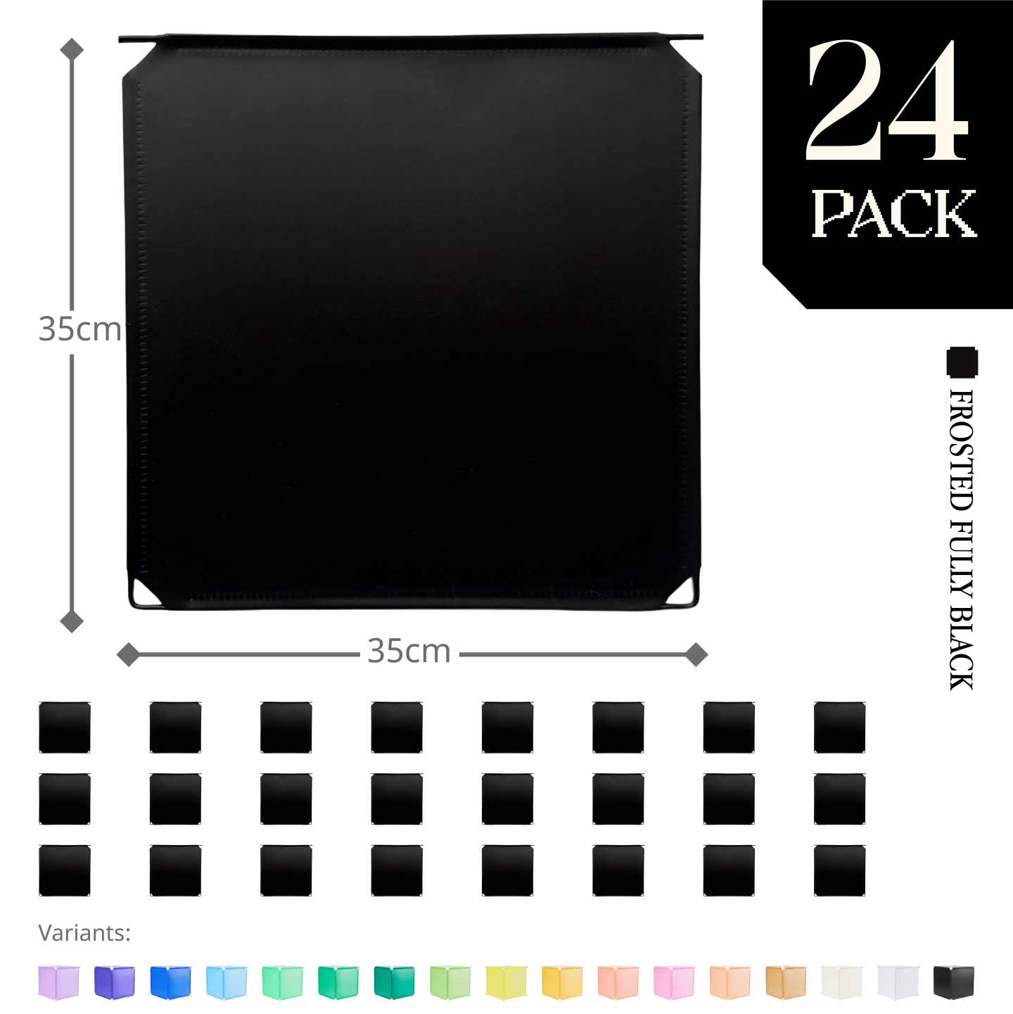 Modular Hinged Square Panel (35x35cm) - BOOF Bulk Pack