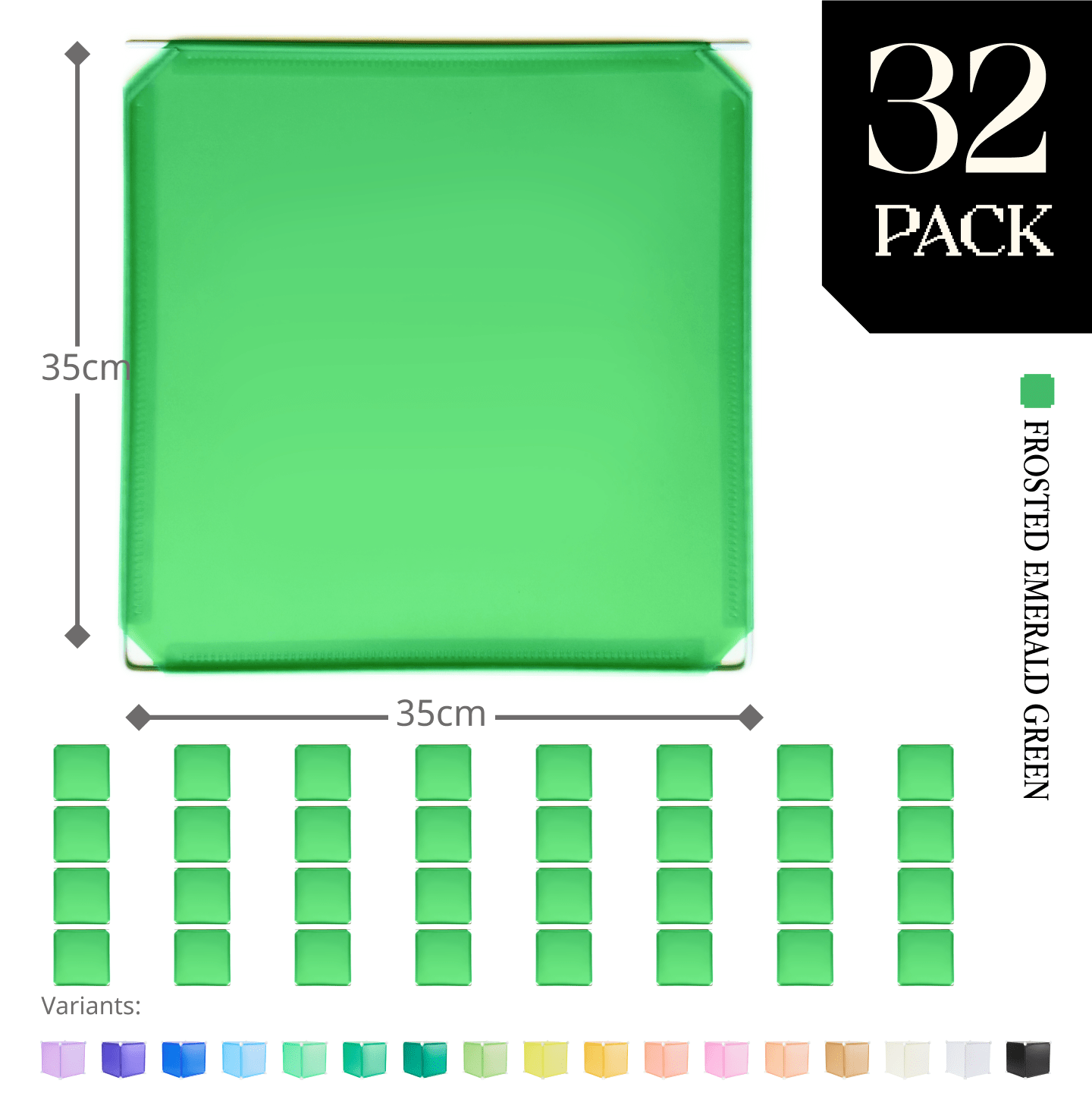 Modular Hinged Square Panel (35x35cm) - BOOF Bulk Pack