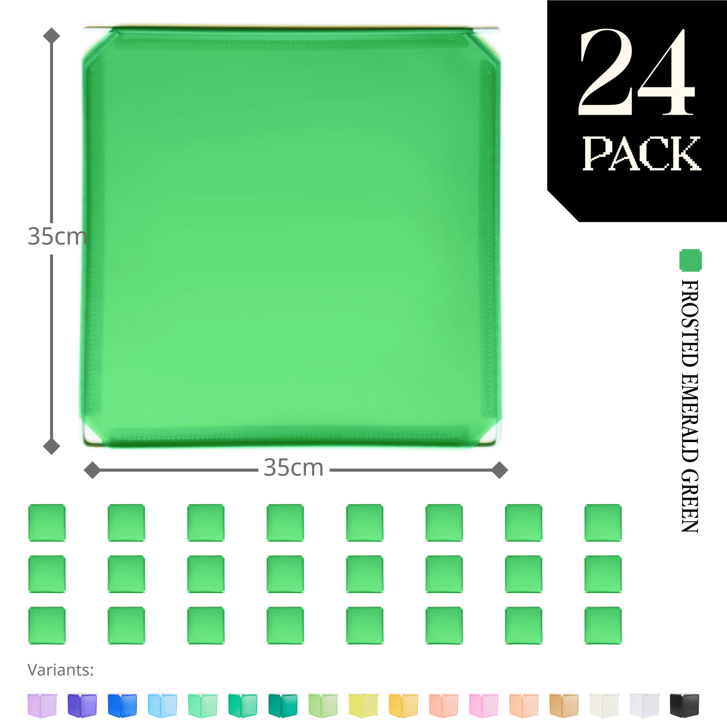 Modular Hinged Square Panel (35x35cm) - BOOF Bulk Pack