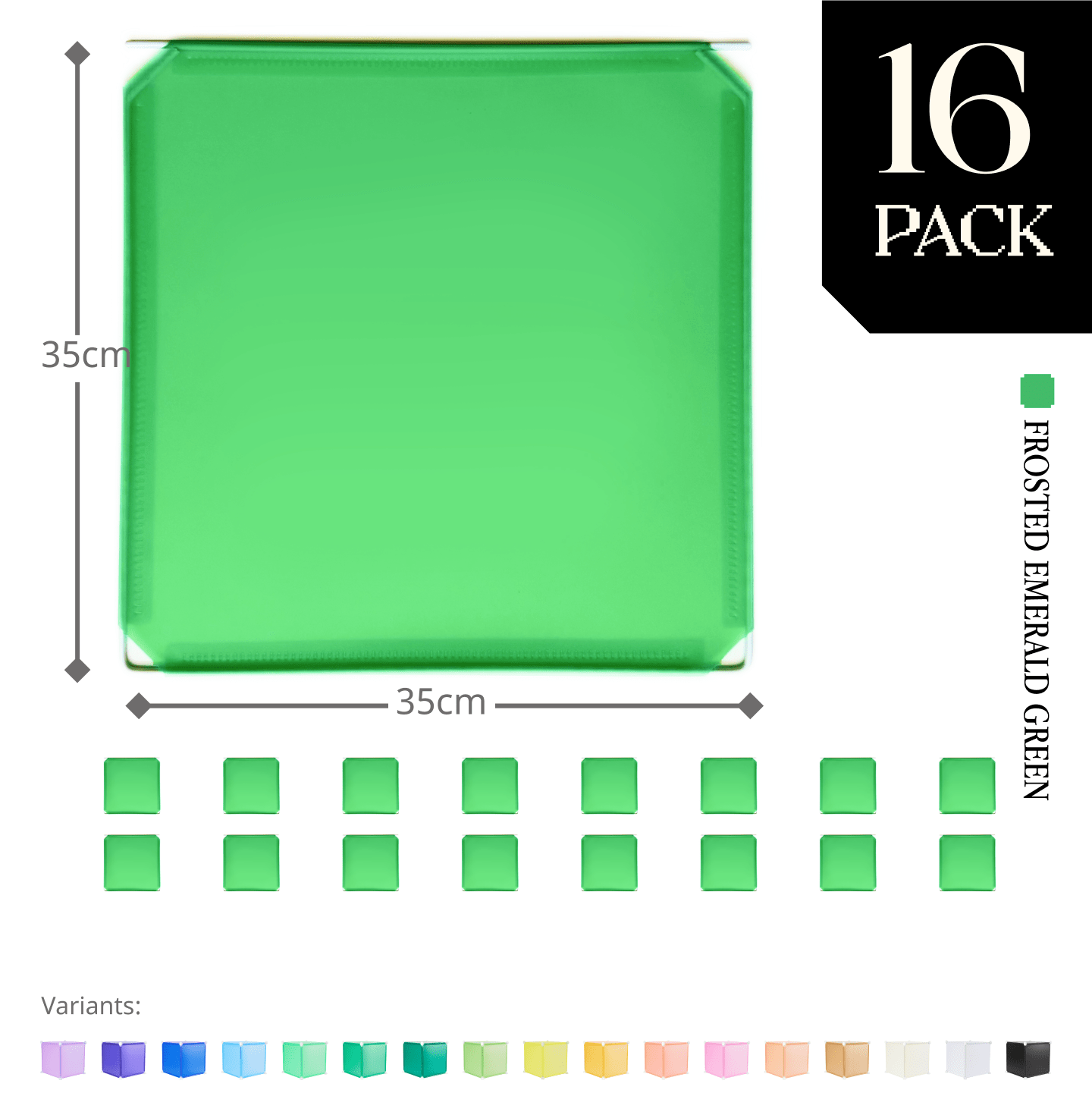 Modular Hinged Square Panel (35x35cm) - BOOF Bulk Pack