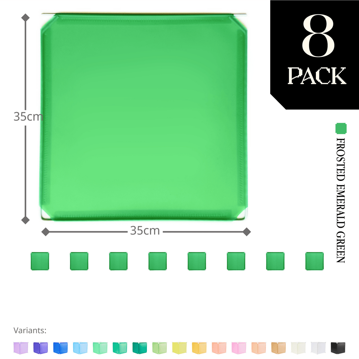 Frosted Emerald Green (PMS 3405C) / 8-pack [10% off]