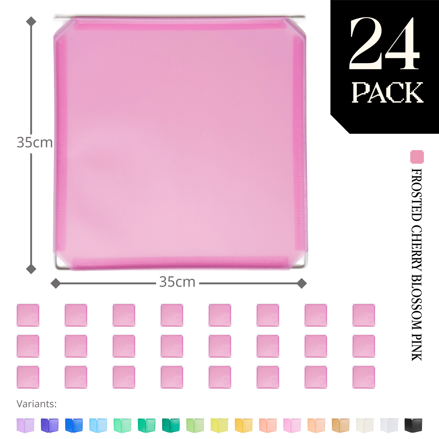 Modular Hinged Square Panel (35x35cm) - BOOF Bulk Pack