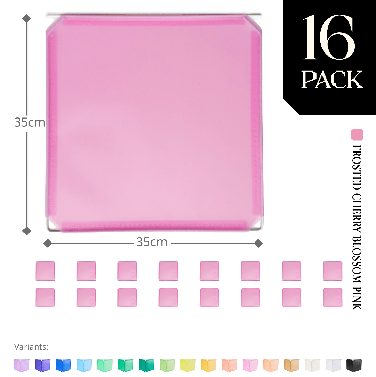 Modular Hinged Square Panel (35x35cm) - BOOF Bulk Pack