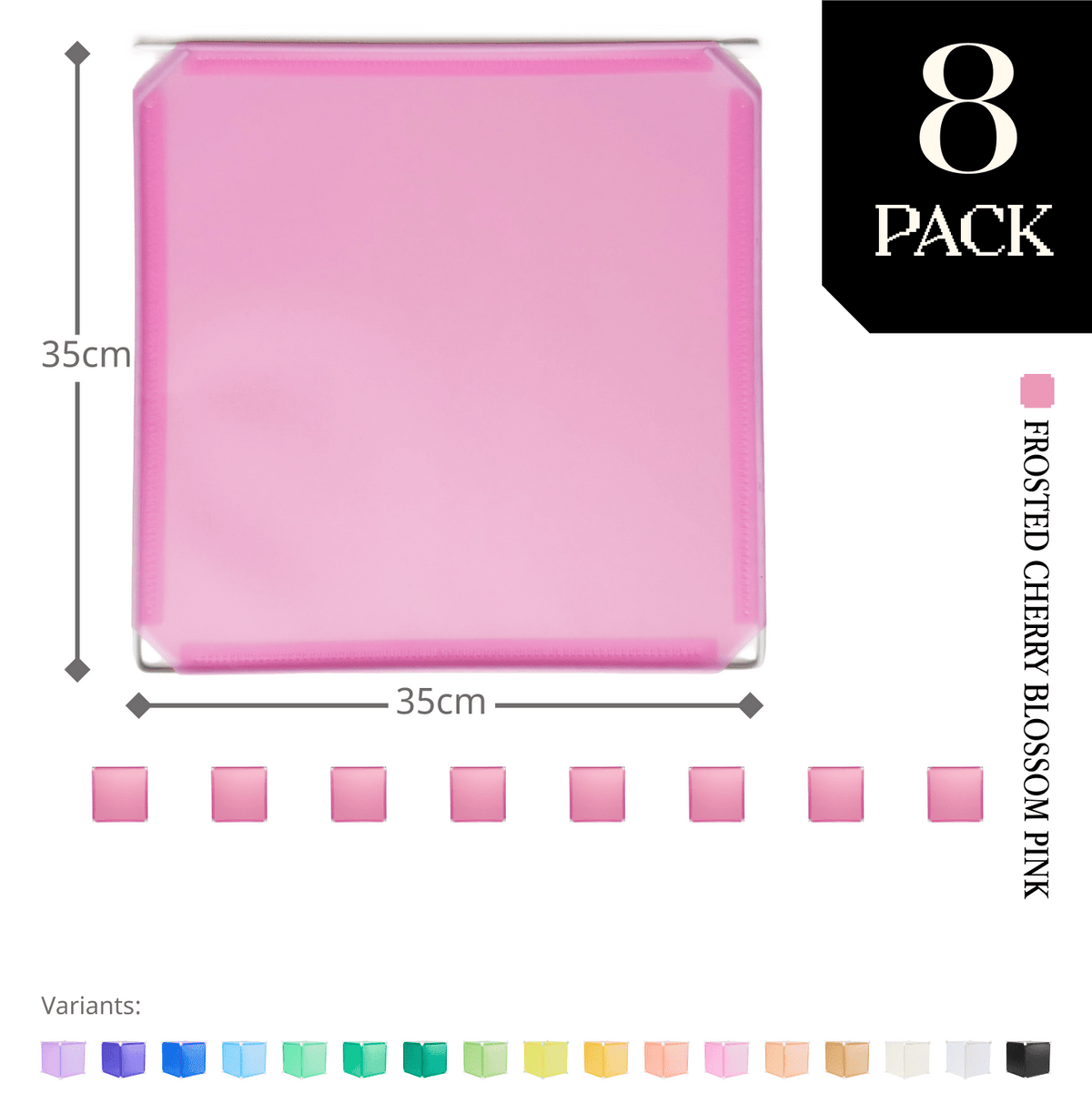 Frosted Cherry Blossom Pink (PMS 2562C) / 8-pack [10% off]