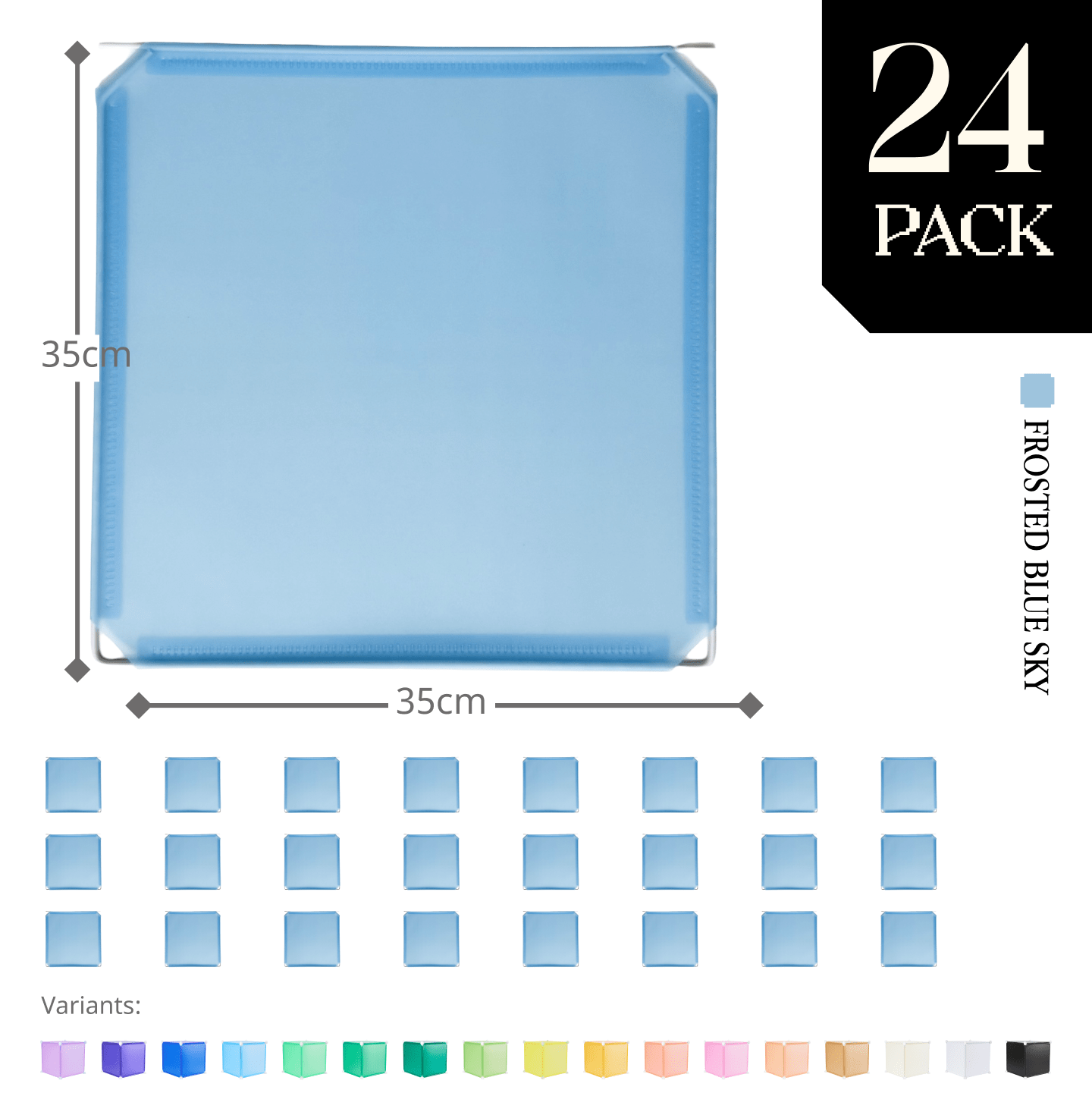 Modular Hinged Square Panel (35x35cm) - BOOF Bulk Pack