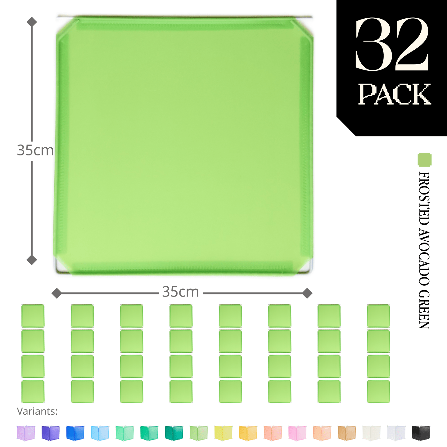 Modular Hinged Square Panel (35x35cm) - BOOF Bulk Pack