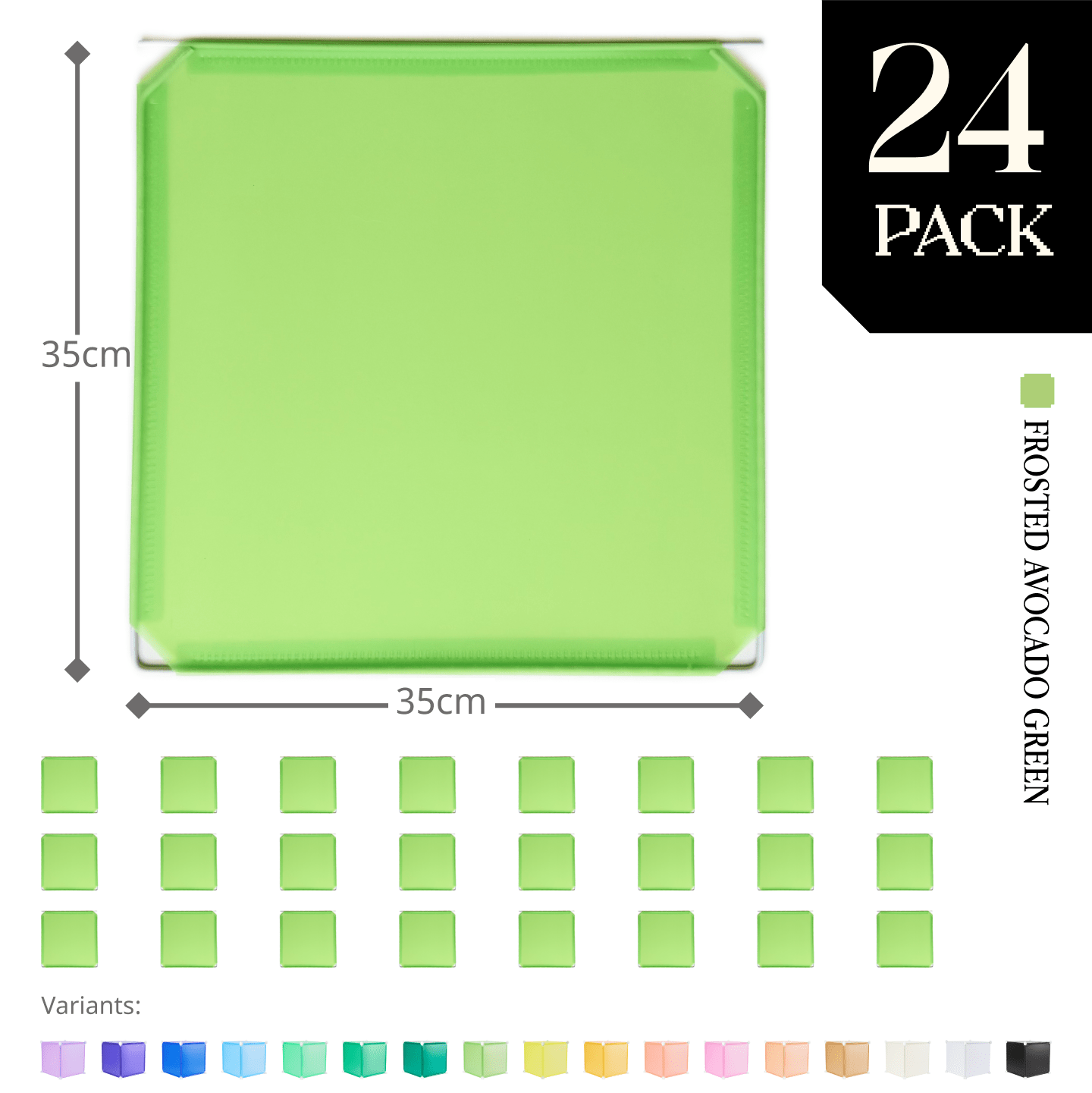 Modular Hinged Square Panel (35x35cm) - BOOF Bulk Pack