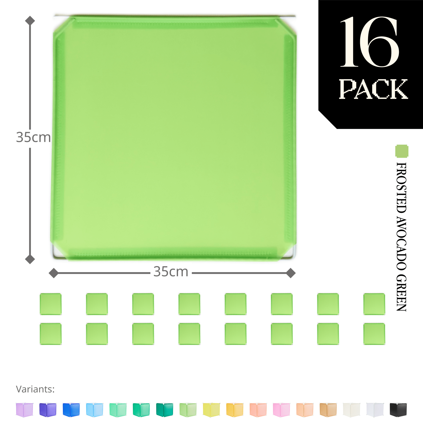 Modular Hinged Square Panel (35x35cm) - BOOF Bulk Pack