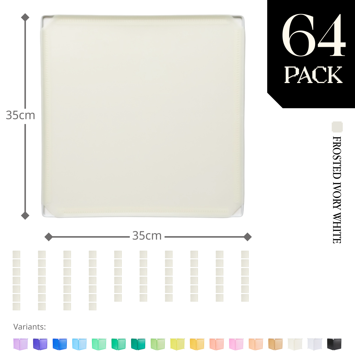 Modular Square Panel (35x35cm) - BOOF Bulk pack