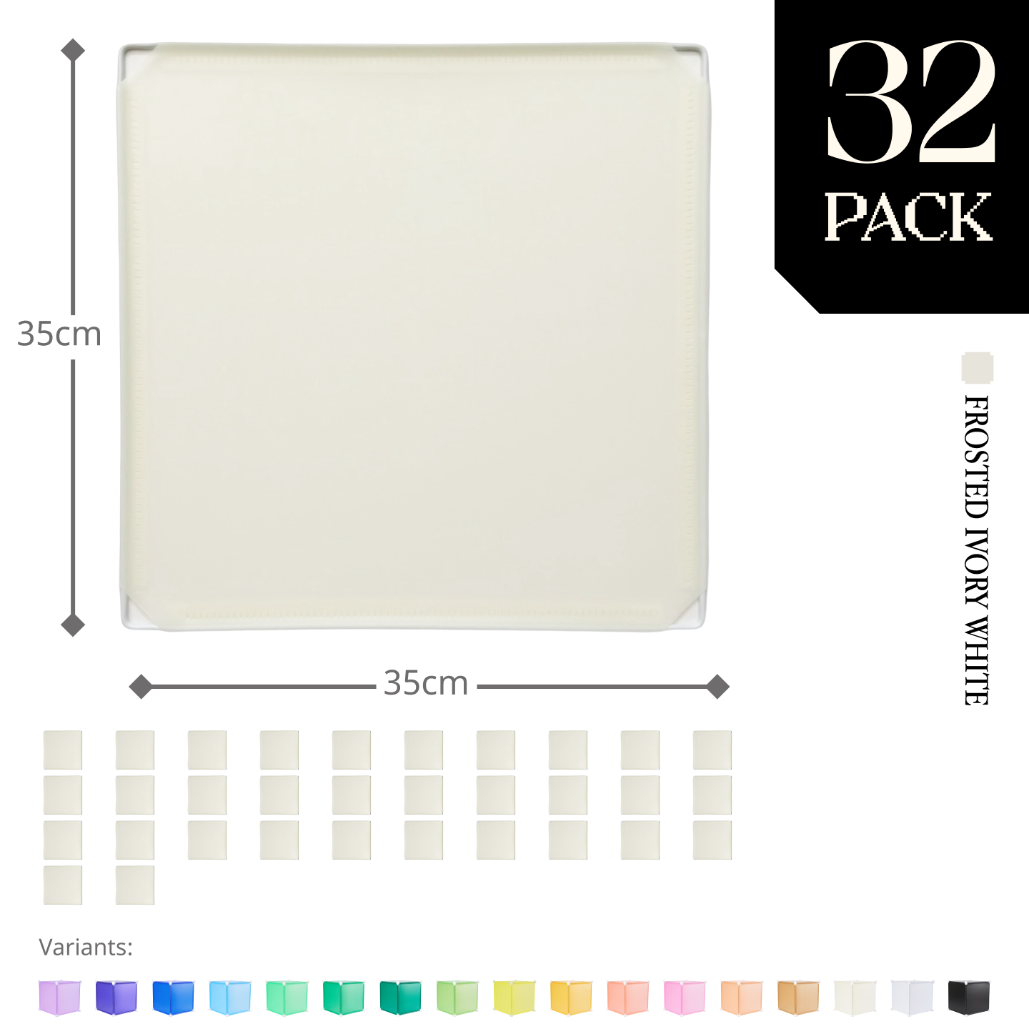 Modular Square Panel (35x35cm) - BOOF Bulk pack