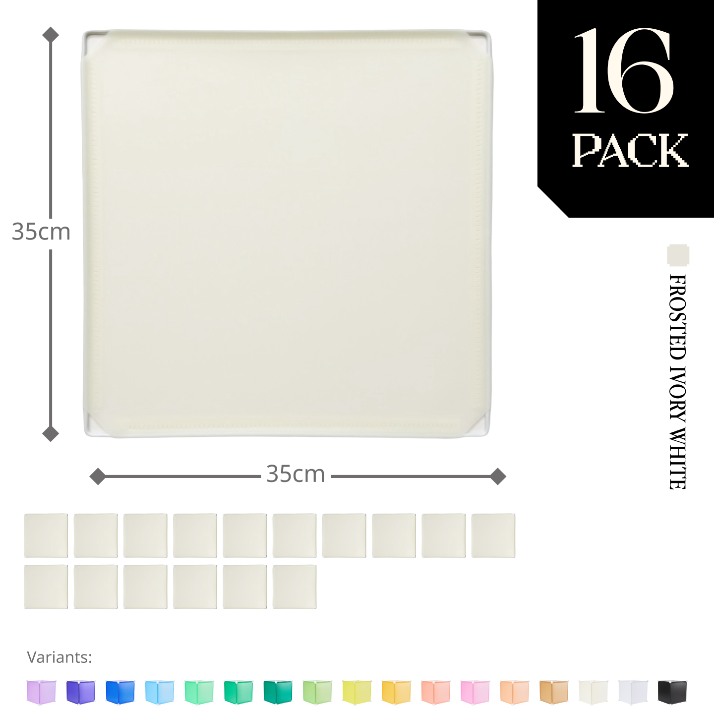 Modular Square Panel (35x35cm) - BOOF Bulk pack