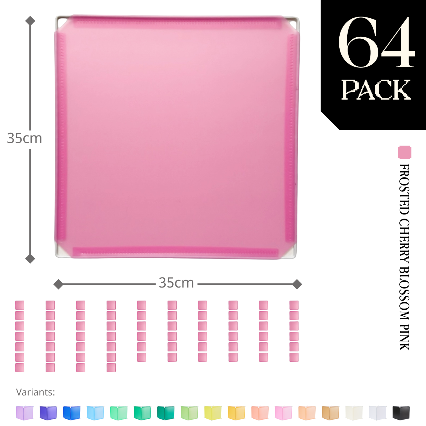 Modular Square Panel (35x35cm) - BOOF Bulk pack