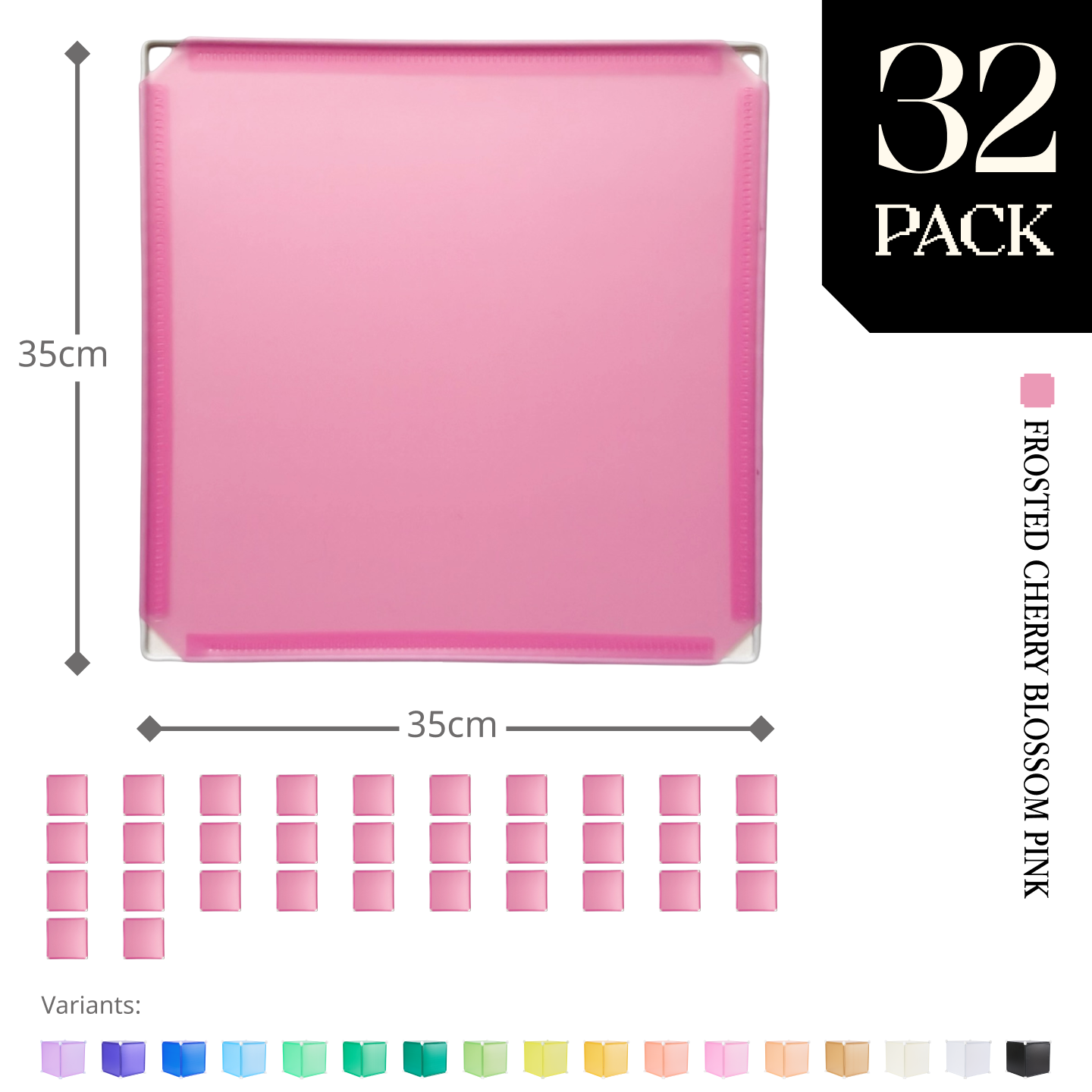 Modular Square Panel (35x35cm) - BOOF Bulk pack