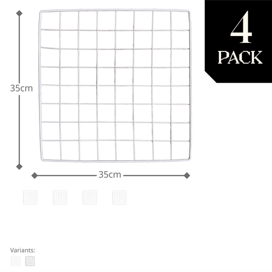 Square Wire Grid Panel (35x35cm) - BOOF Bulk Pack