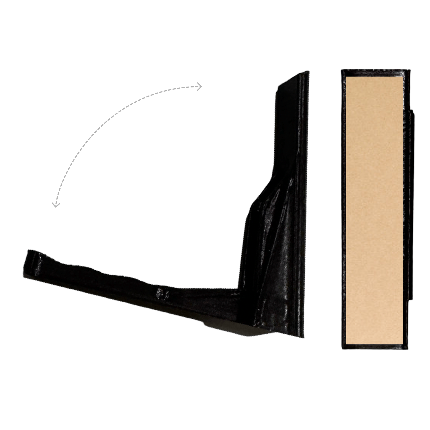 Artistbooths Booth Garage Black Foldable Self Serve Hooks - Adhesive Version [10 pcs]