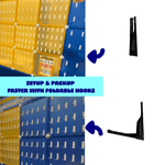 Artistbooths Booth Garage BOOF Foldable Croc Hooks (adhesive) - 10-pack
