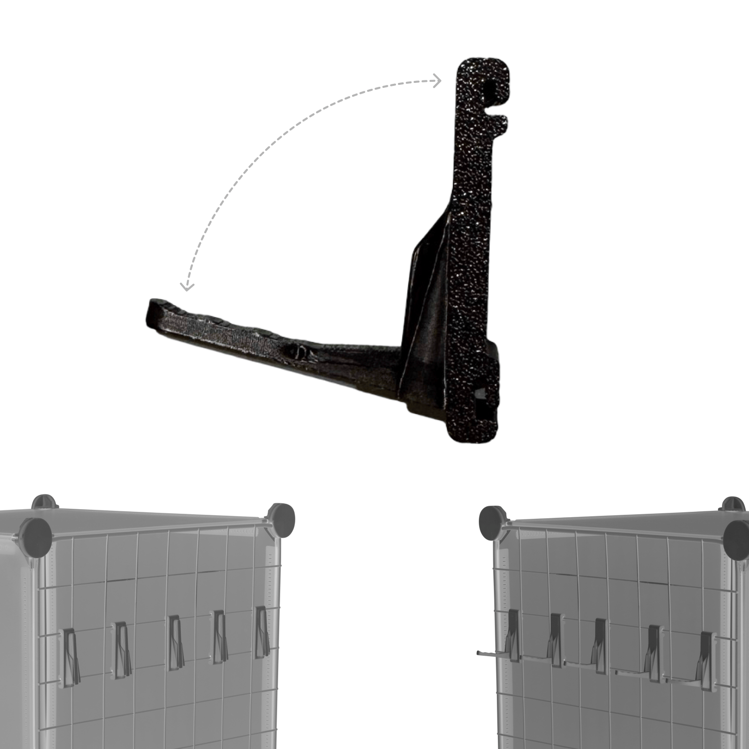 Artistbooths Booth Garage Foldable Self Serve Hook (wire clip version) - [10 pcs]