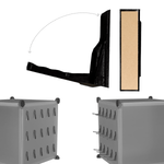 Artistbooths Booth Garage Foldable Self Serve Hooks - Adhesive Version [10 pcs]
